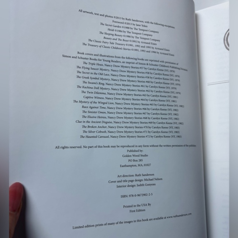 Golden Dreams: The Art of Ruth‎ Sanderson Book Signed First Edition - Picture 6 of 6